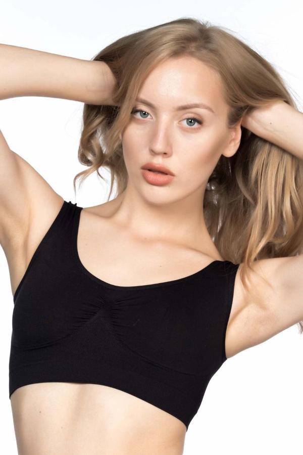 Siyah Mı Emay 4005 Soft Kalın Askı Büstiyer - Image 1