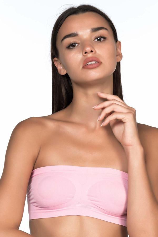 Pembe Mı Emay 4002 Soft Straplez Büstiyer - Image 1
