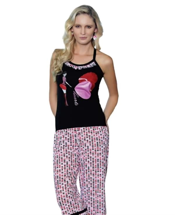 Berrak Bayan Kalp Baskılı Takım 2462 - Image 1