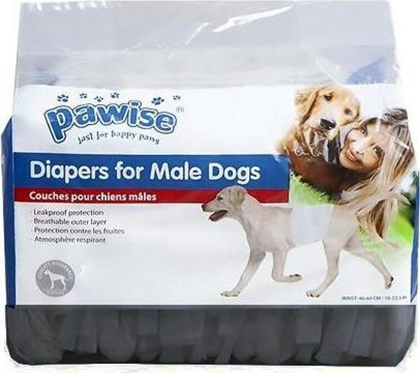 Pawise Kullan At Erkek Köpek Alt Bezi Siyah S - Image 1
