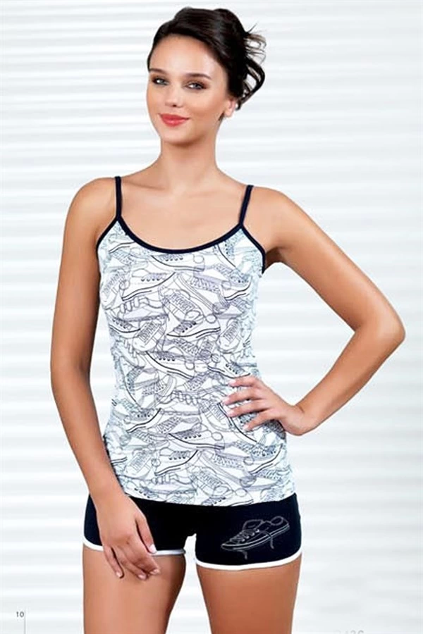 Şahinler Ayakkabı Baskılı Şortlu Takım B436 - Image 1