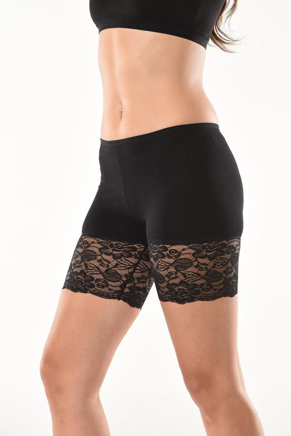 Dantelli Kısa Kadın Şort Tayt 496 - Image 1