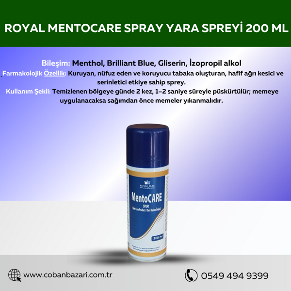 Royal Mentocare Spray Yara Spreyi 200 Ml - Image 1