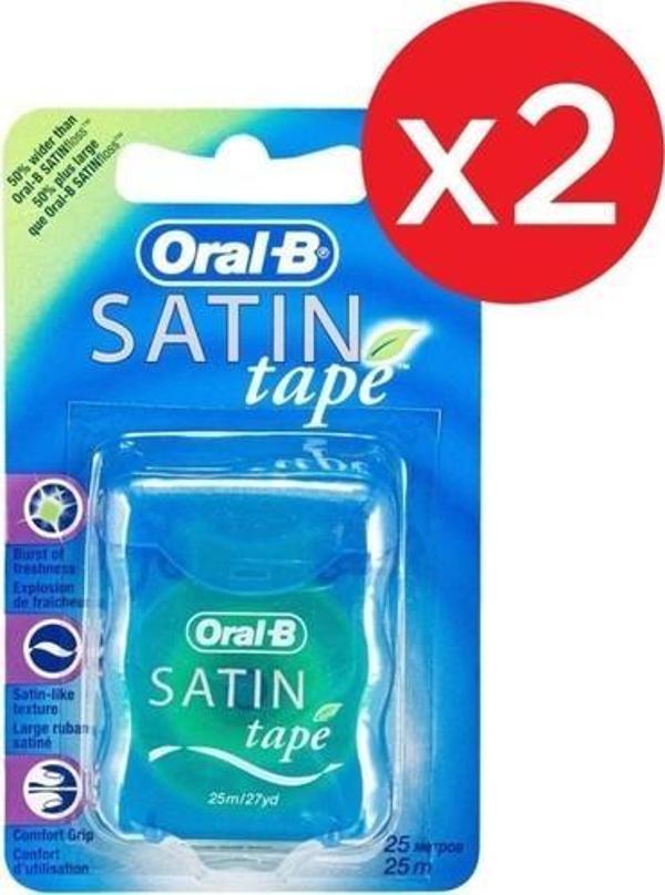 Oral-B Diş İpi Satin Tape 50 m (25 m x 2) - Image 1