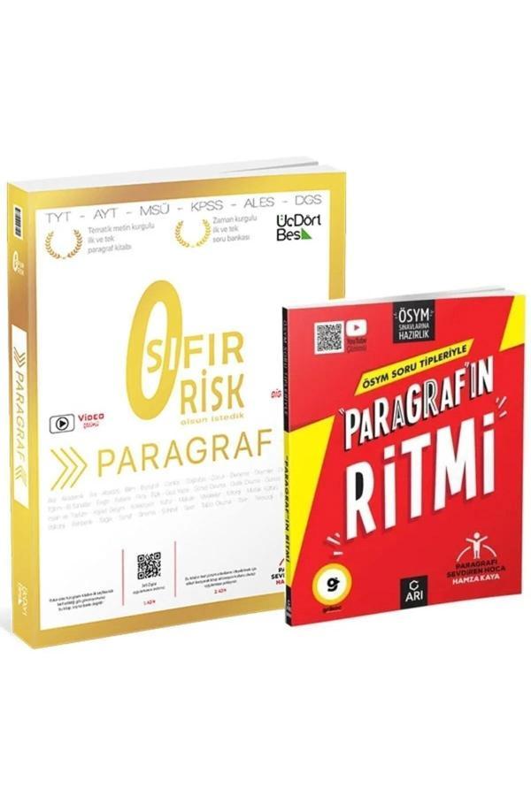 Arı Yayınları Ösym Soru Tipleriyle Paragraf'In Ritmi ve Üçdörtbeş Yayınları Paragraf Sıfır Risk - Arı Yayıncılık - Image 1