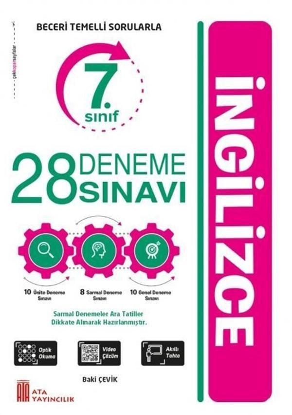 ATA YAYINLARI 7.SINIF İNGİLİZCE 28 DENEME SINAVI (22) - Image 1