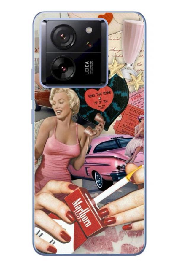 Arvencase Xiaomi Mi 13T Pro 4G Kamera Korumalı Baskılı Desenli Özel Seri Kılıf Kapak Seri Xtg-H7 - Image 1