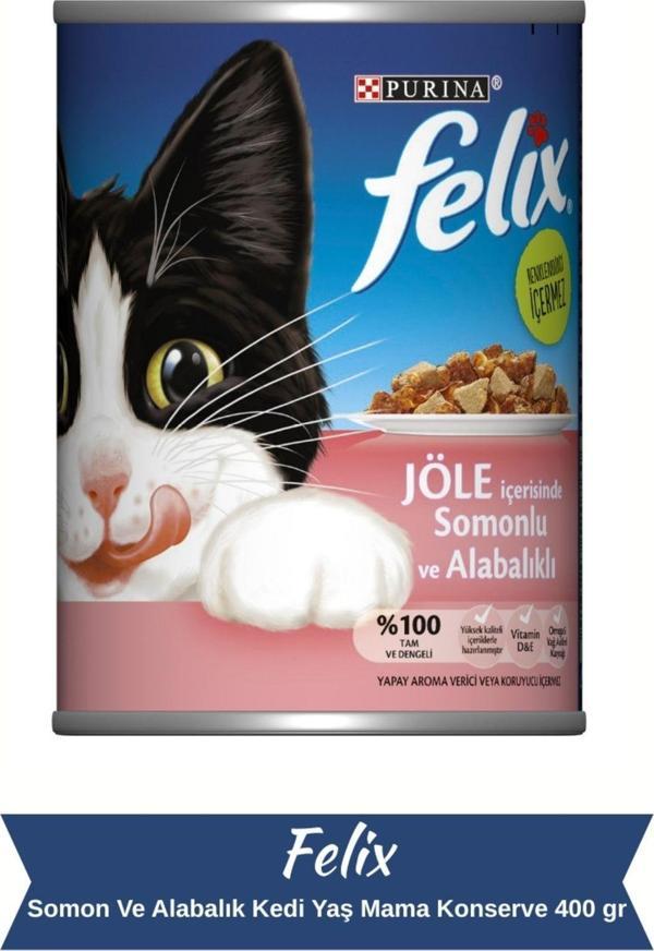 Felix Somon Ve Alabalık Kedi Yaş Mama Konserve 400 gr - Image 1