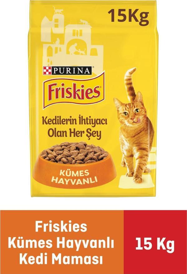 Friskies Kümes Hayvanlı Yetişkin Kedi Maması 15 Kg - Image 1