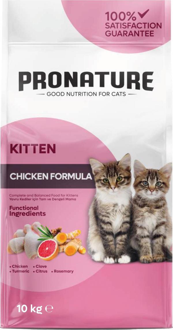 Pronature Tavuklu Yavru Kedi Maması 10 Kg - Image 1