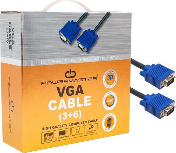 POWERMASTER 15 PİN 3+6 ERKEK/ERKEK 15 METRE VGA KABLO - Image 1