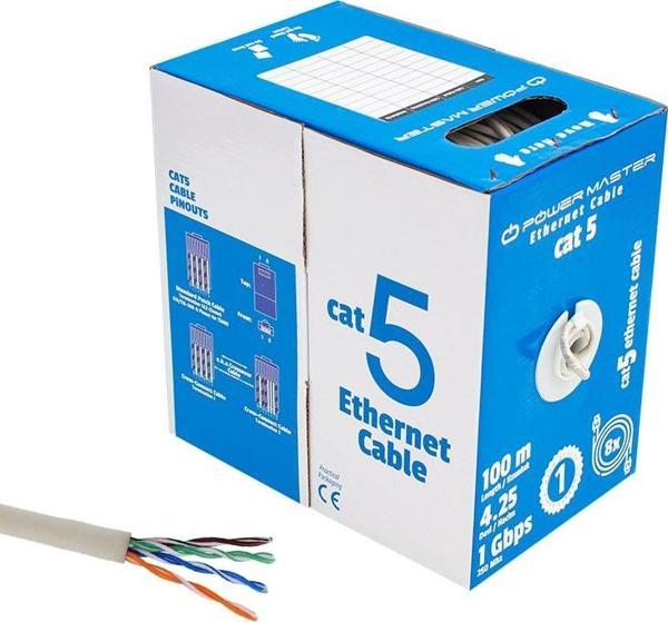 POWERMASTER 24 AWG UTP 100 METRE CAT5 KABLO - Image 1
