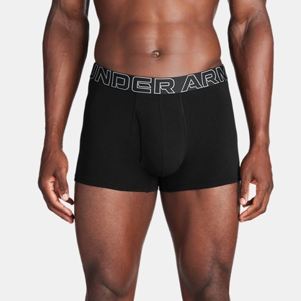 Performance Cotton - Solıd 3 In 3Pk Erkek Boxer 1383891-001 - Image 1