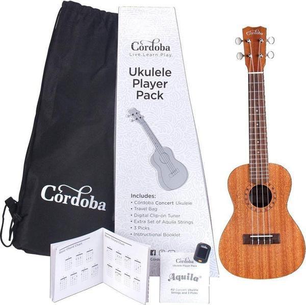 Cordoba Concert Ukulele Player Pack (Natural) - Image 1