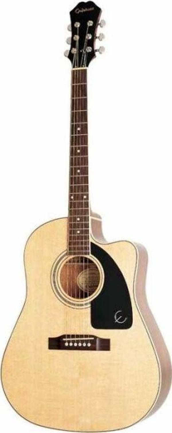 Epiphone AJ-220SCE Solid Top Elektro Akustik Gitar (Natural) - Image 1