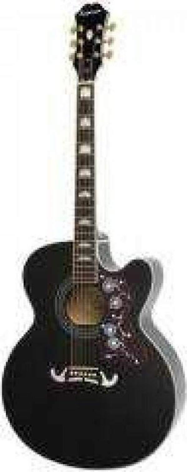 Epiphone EJ-200 CE Gold Elektro Akustik Gitar (Siyah) - Image 1