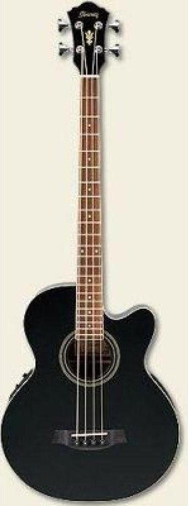 IBANEZ AEB8E-BK AEL Serisi Siyah Akustik Bas Gitar - Image 1