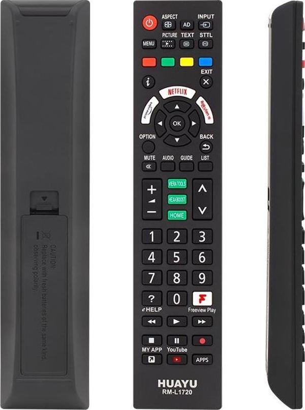 HUAYU KL RM-L1720 PANASONIC NETFLIX-YOUTUBE TUŞLU LCD LED TV KUMANDA SMART TÜM MODELLER - Image 1