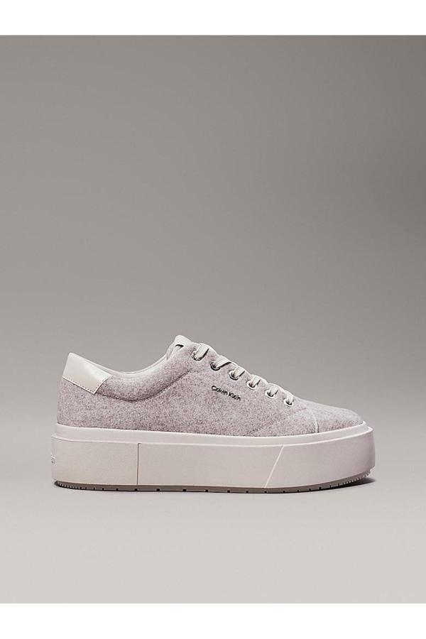 Calvin Klein Flatform Cup Lace Up W/Ml Felt - Image 1