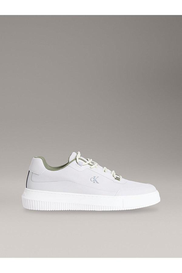 Calvin Klein Erkek Bej - Bej - Yeşil Düşük Bilekli Spor Ayakkabı - Image 1