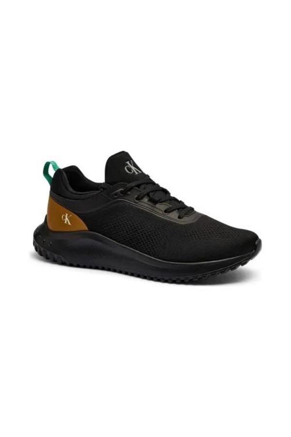 Calvin Klein Gri Erkek Sneaker Eva Runner Tech Knıt - Image 1