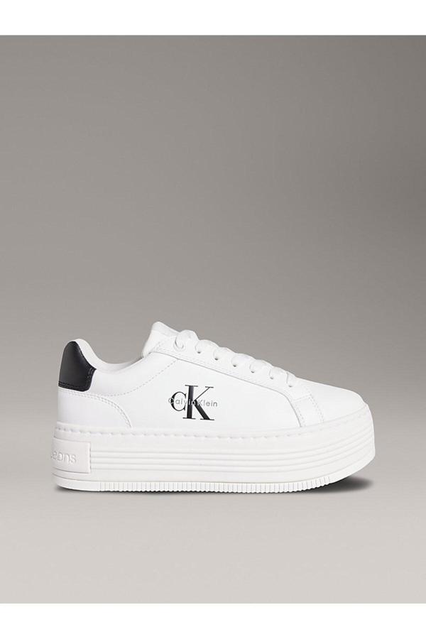 Calvin Klein Kadın Beyaz Sneaker Yw0Yw01878 01W - Image 1