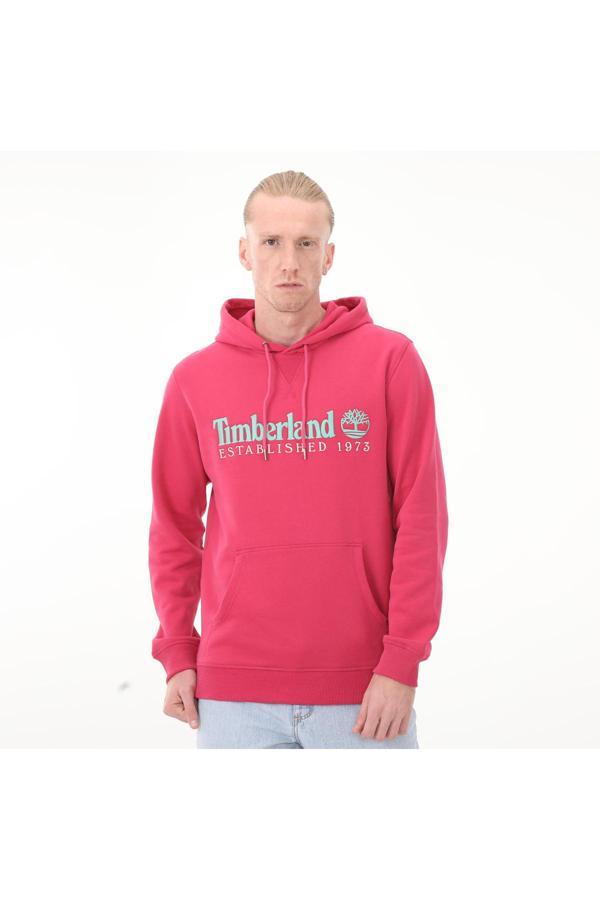Timberland B0A6S5Wed21-R Timberland Ls 50Th Anniversary Est. 1973 Hoodie Bb Erkek Sweatshirt Pembe - Image 1