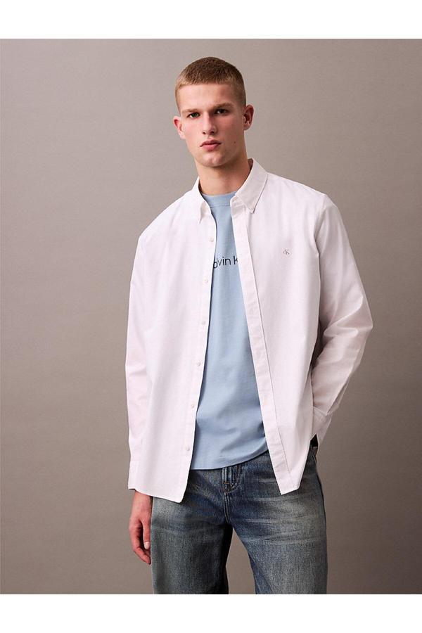 Calvin Klein Erkek Beyaz Diğer Gömlekler - Image 1