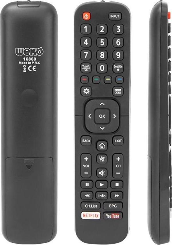 WEKO KL HISENSE RM-L1335 PLUS NETFLIX-YOUTUBE TUŞLU LCD LED TV KUMANDA - Image 1