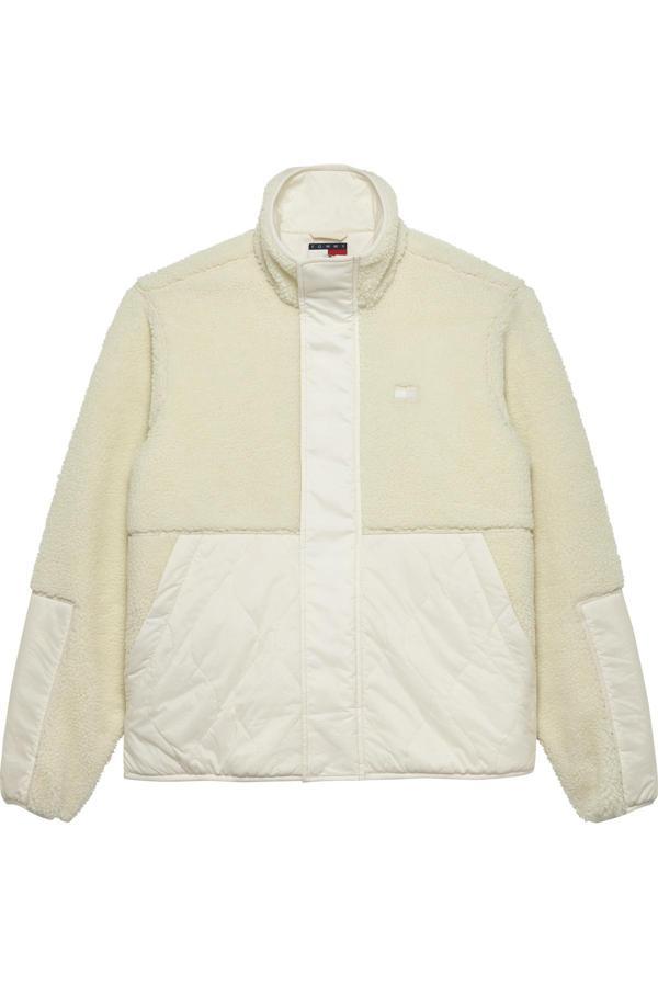 Tommy Hilfiger Tjm Essentl Mix Teddy Kumaş Erkek Beyaz Ceket - Image 1