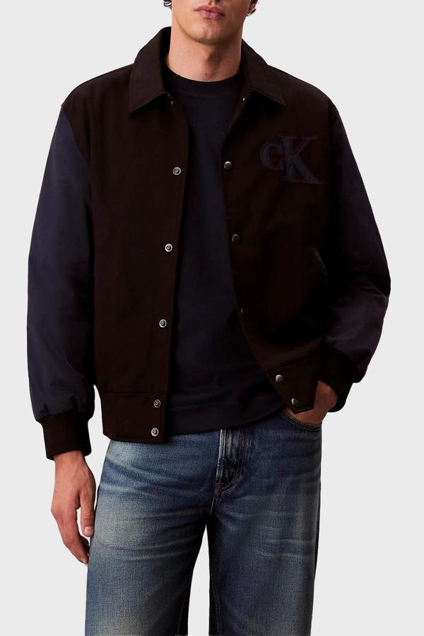 Calvin Klein Pamuklu Regular Fit Logolu Bomber Ceket Lv04Rd400Gub1 Erkek Ceket Lv04Rd400G Ub1 - Image 1
