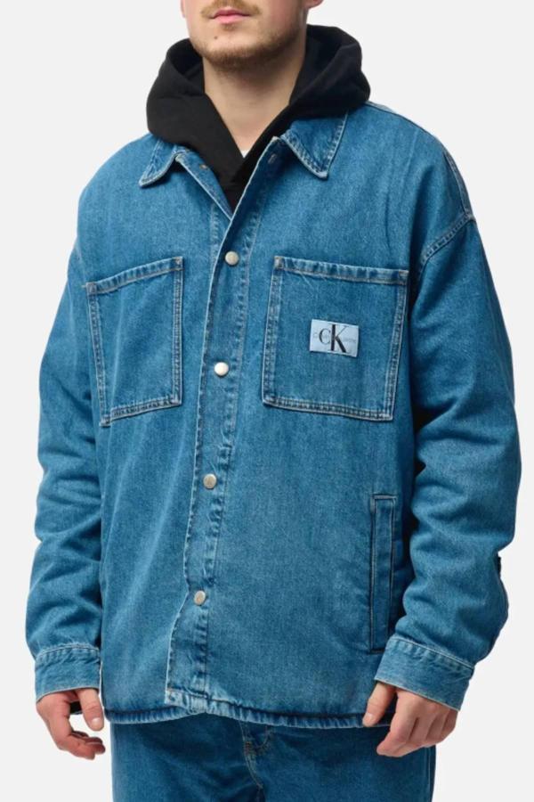 Calvin Klein Jeans Oversızed Overshırt Erkek Gömlek-J30J324865 - Image 1