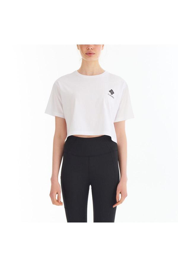 Columbia Csc Framed Halftone Logo Kadın Kısa Kollu T-Shirt - Image 1