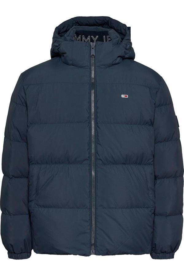 Tommy Hilfiger Erkek Marka Logolu Full Fermuarlı Kapüşonlu Günlük Kullanıma Uygun Lacivert Mont Dm0D - Image 1