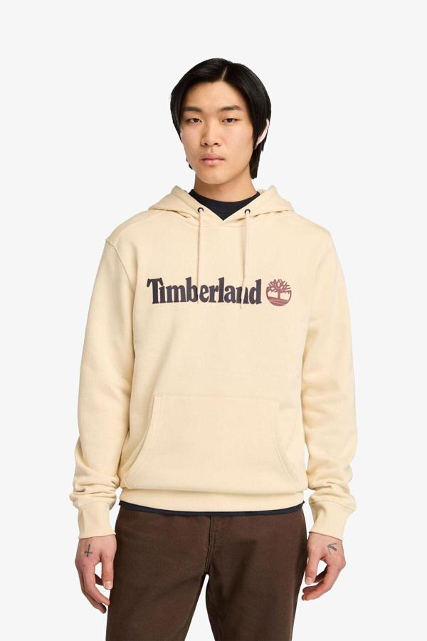Timberland Kennebec River Linear Logo Erkek Sarı Sweatshirt Tb0A5Ukkefm1 - Image 1