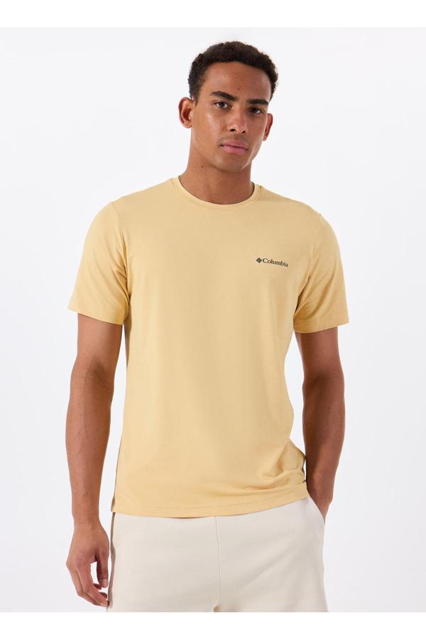Columbia 2074581715Ao5545 Sarı O Yaka Normal Düz Erkek T-Shirt - Image 1
