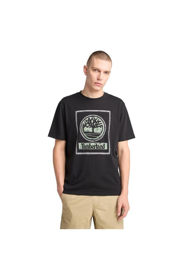 Timberland Front Seasonal Stack Logo Tee Tb0A6Dhd0011 - Image 1