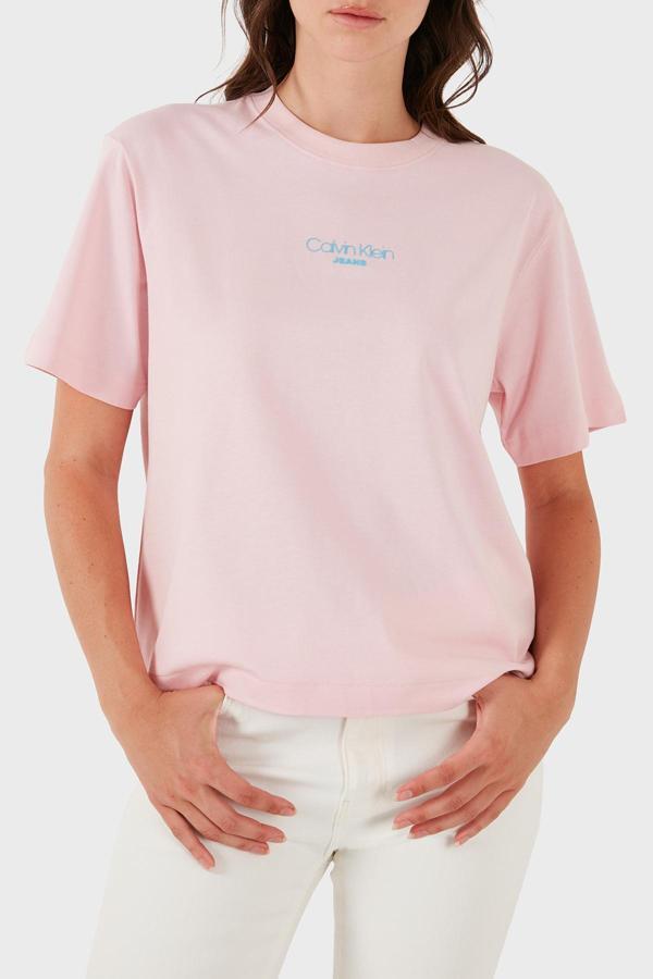 Calvin Klein Logolu % 100 Pamuk Boxy Fit Bisiklet Yaka T Shirt Lv047C858Gw0S T Shirt Lv047C858 - Image 1