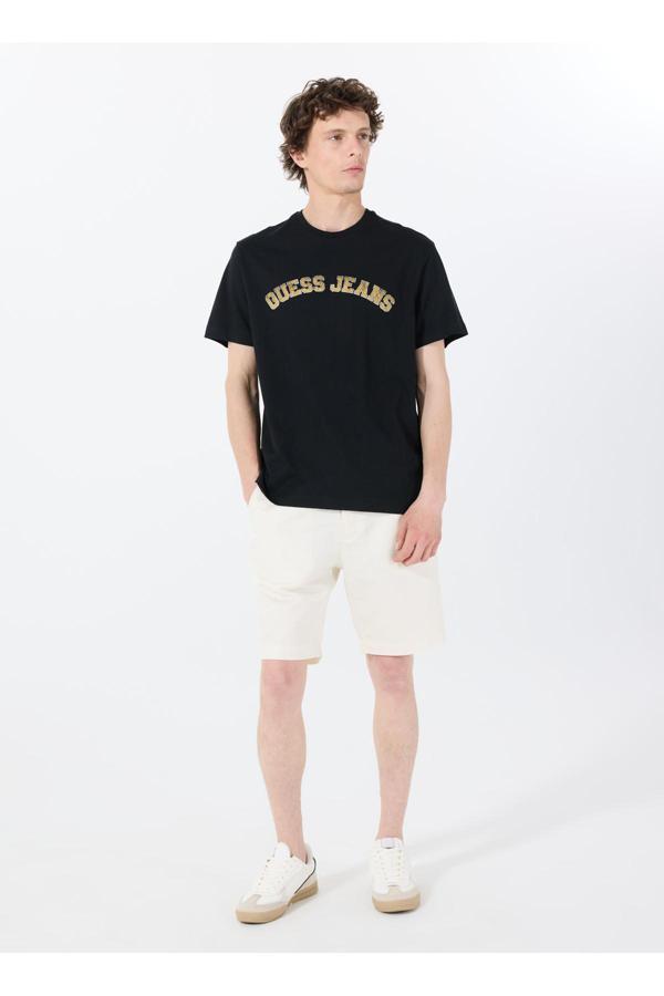 Guess Regular Fit Krem Erkek Şort M5Gd47Wfıc0G1Cv Clement Twıll Shrt - Image 1