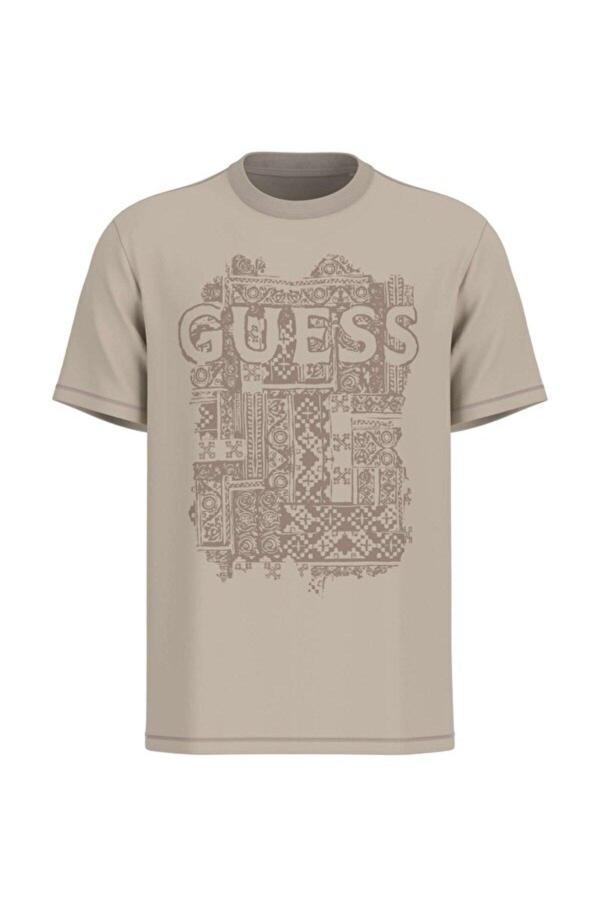 Guess Flock Erkek Regular Fit T-Shirt - Image 1