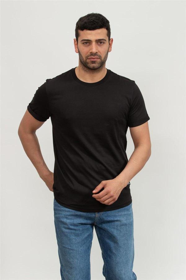 Calvin Klein Erkek Siyah Kısa Kollu Tişört - Image 1