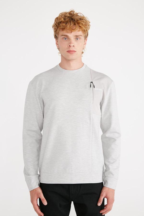 Jepublic Erkek Gri Sweatshirt ( Model Kodu : J232406 ) - Image 1