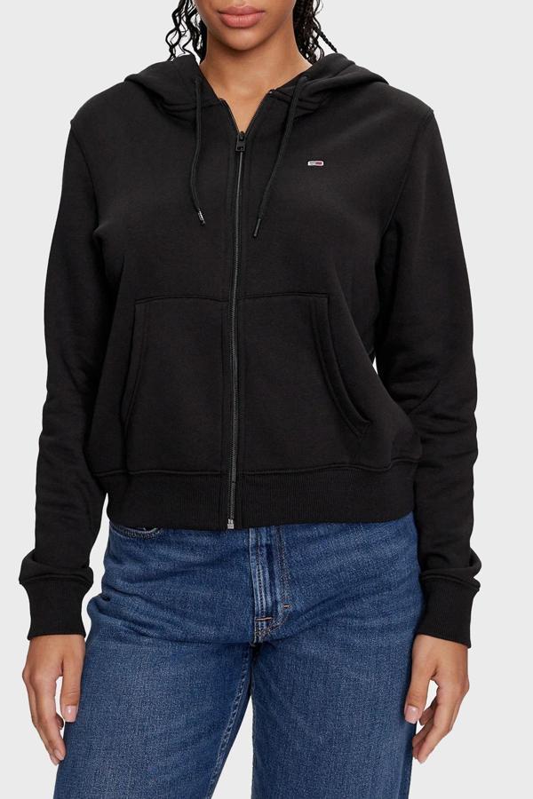 Tommy Jeans Logolu Pamuklu Regular Fit Kapüşonlu Sweat Sweat Dw0Dw19729 Bds - Image 1