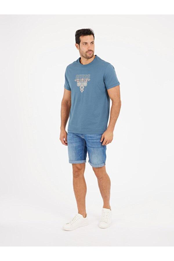 Guess Sonny Erkek Slim Fit Denim Şort - Image 1