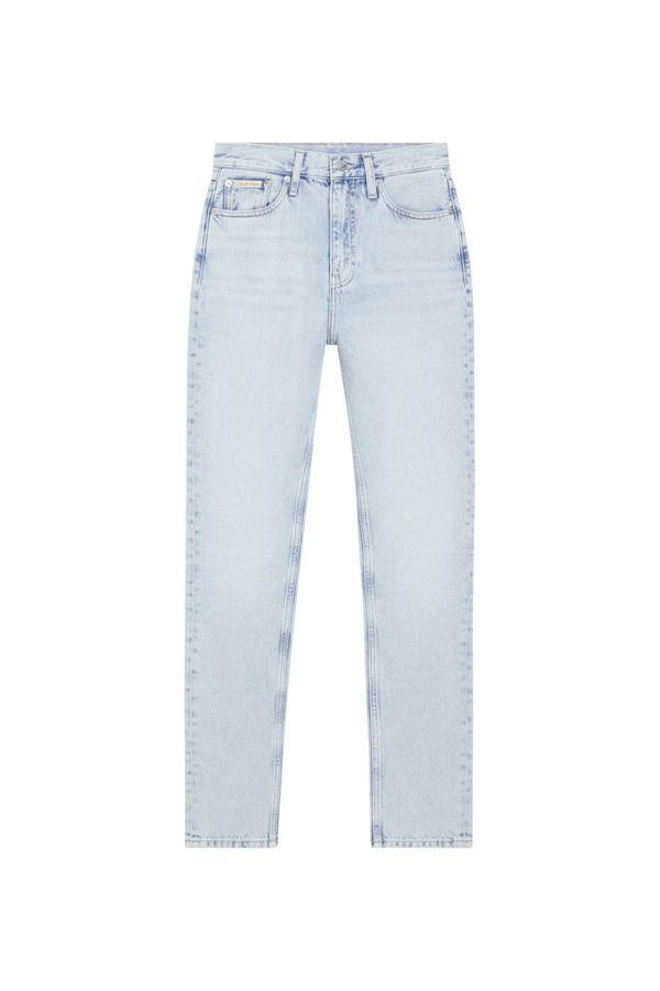 Calvin Klein Jeans Yüksek Bel Düz Paça Normal Açık Mavi Kadın Denim Pantolon J20J2251351Aa - Image 1