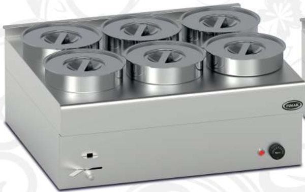 Pimak Elektrikli Sos Benmarisi 6'lı 72 x 65 x 35 (cm) - Image 1
