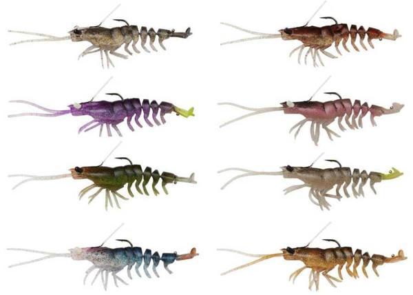 Savage Gear 3D Shrimp Weedless 9 Cm 7 Gr Balık Plum Chartreuse - Image 1