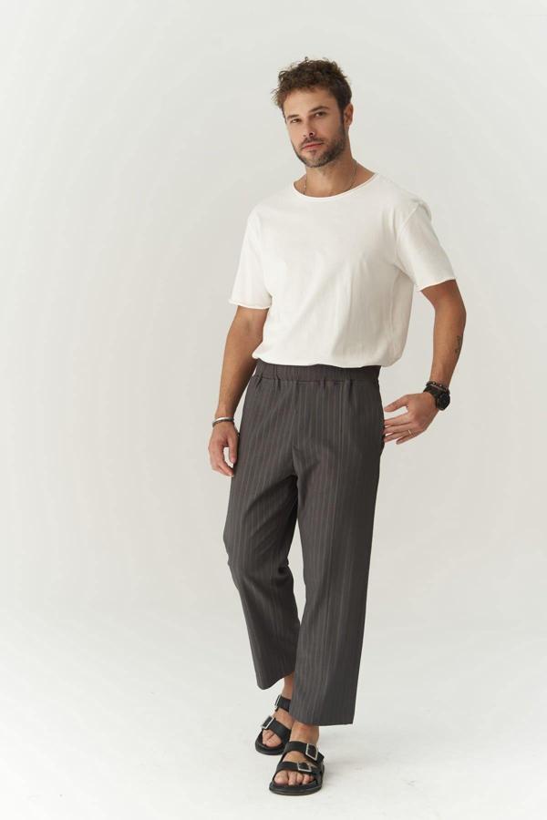 Robin Rachel Erkek Örme Kumaş Antrasit Pantolon - Image 1