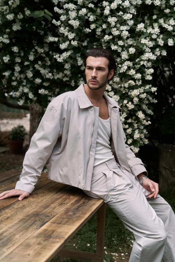 Sergio Düğmeli Gri Erkek Pantolon - Image 1