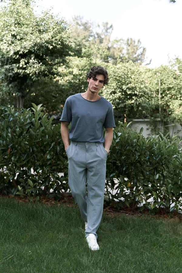 Glenn Erkek Gri Pantolon - Image 1